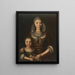 Jonge vrouw en kind - Johann Georg Koch — ingelijst kunstwerk aan de muur