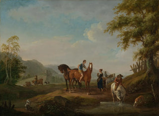 Johann Georg Pforr - Pferde an der Schwemme.webp