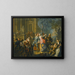 Een elegante compagnie die zich amuseert voor een paleis - Johann Georg Platzer — ingelijst kunstwerk aan de muur