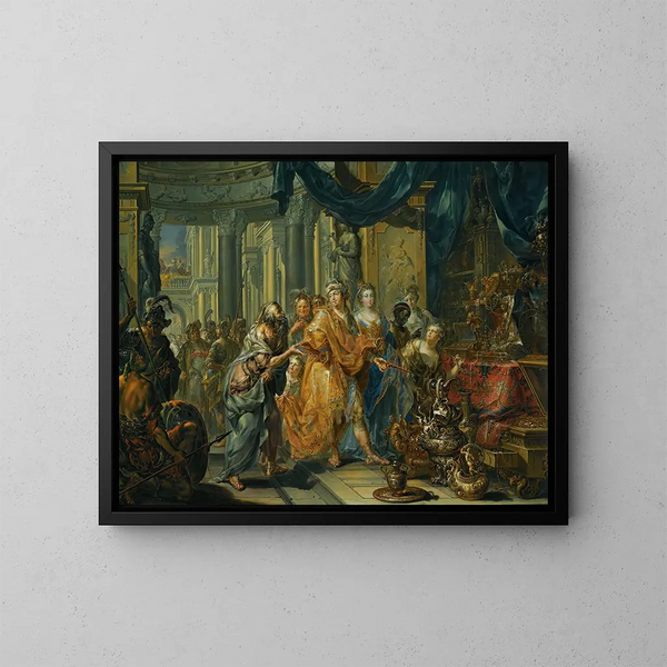 Crésus en Solon - Johann Georg Platzer — ingelijst kunstwerk aan de muur