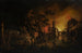 Conflagration nocturne - Johann Georg Trautmann — artwork view