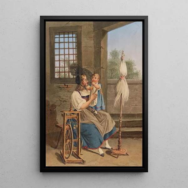Johann Georg Volmar - Douceur de la Maternit.webp