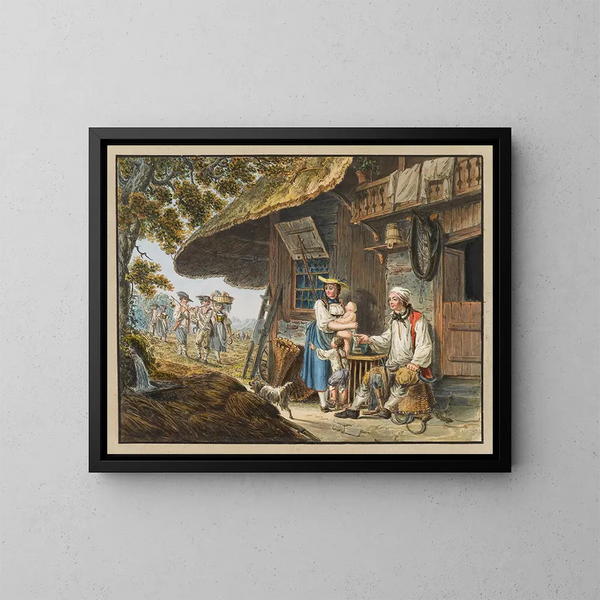 Letters - Johann Georg Volmar — ingelijst kunstwerk aan de muur