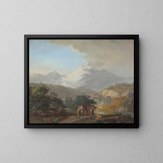 Johann Georg Volmar - Ve du Mont Blanc dans le Vallee de Salenges.webp