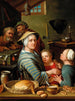 Keukeninterieur met personages - Johann Gerlach Lambert — weergave van het kunstwerk