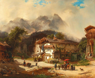 Johann Gottfried Pulian - Visit to the Country.webp