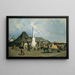 van Szolnok Marktplein - Johann Gualbert Raffalt — ingelijst kunstwerk aan de muur