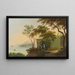 Île de Saint-Pierre op het Bienne-meer - Johann Heinrich Bleuler — ingelijst kunstwerk aan de muur