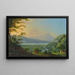 View near Goldweil at Lake Thun - Johann Heinrich Bleuler the Younger — framed artwork on a wall