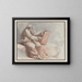 van een zittende profeet op een rots - Johann Heinrich Lips — ingelijst kunstwerk aan de muur