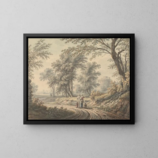 Klassieke compositie - Johann Heinrich Müntz — ingelijst kunstwerk aan de muur