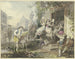 van populaire amusement in Rome - Johann Heinrich Ramberg — weergave van het kunstwerk