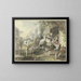 van populaire amusement in Rome - Johann Heinrich Ramberg — ingelijst kunstwerk aan de muur