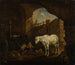 van Kinderen die spelen in een schuur - Johann Heinrich Roos — weergave van het kunstwerk
