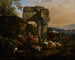 Landschap met vee en herders - Johann Heinrich Roos — weergave van het kunstwerk