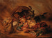 van een karavaan in de woestijn tijdens een simoon - Johann Hermann Kretzschmer — weergave van het kunstwerk