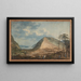 Representation of debris on Goldau and its surroundings in the canton of Switzerland - Johann Jakob Aschmann — framed artwork on a wall