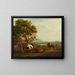 Landschap bij Zürich - Johann Jakob Biedermann — ingelijst kunstwerk aan de muur