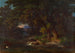 Landschapsbos in de Romeinse bergen - Johann Jakob Frey — weergave van het kunstwerk