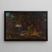 Landschapsbos in de Romeinse bergen - Johann Jakob Frey — ingelijst kunstwerk aan de muur