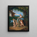 Putti die de pijl van Cupido scherpt - Johann Jakob Metzler — ingelijst kunstwerk aan de muur