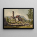 Ruins of the Valduna Monastery near Rankweil - Johann Jakob Meyer — framed artwork on a wall