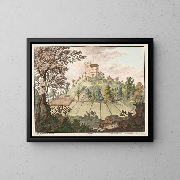 Kasteel Habsburg - Johann Jakob Meyer — ingelijst kunstwerk aan de muur