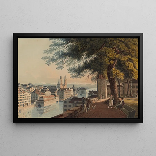 Johann Jakob Meyer - Zrich gezeichnet auf dem Lindenhof.webp