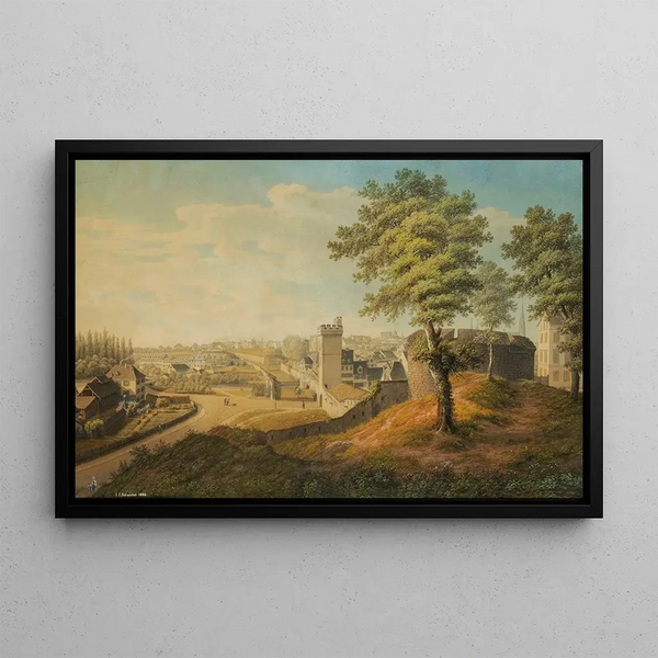 Johann Jakob Schneider - Blick von der Elisabethenschanze auf die Rundbastion zum Steinentor und zur Steinenschanze in Basel.webp