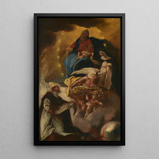 Johann Konrad Wengner - St Dominic receiving the Rosary from Mary.webp