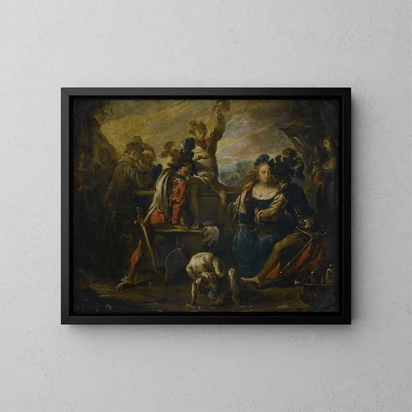 De Verloren Zoon - Johann Liss — ingelijst kunstwerk aan de muur