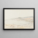 Uitzicht op het Meer van Bienne - Johann Ludwig Aberli — ingelijst kunstwerk aan de muur