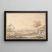 View of Belp - Johann Ludwig Aberli — framed artwork on a wall
