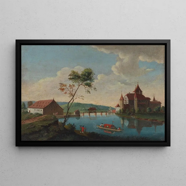 Johann Ludwig Aberli - Chteau de Nydau au Canton de Berne.webp