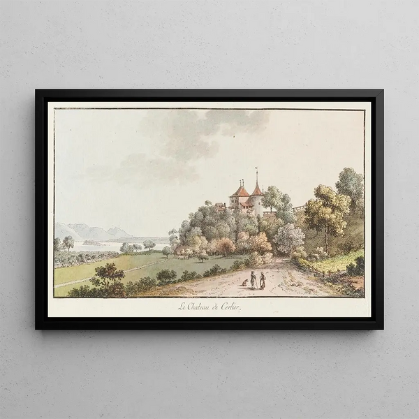 Johann Ludwig Aberli - Le Chateau de Cerlier.webp