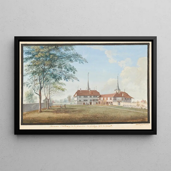 Johann Ludwig Aberli - Nouveau Chatteaux de la Baronie de Belpp Cot du Levant.webp
