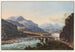 Entry into the Domleschg Valley painting taken near the Ortenstein Bridge - Johann Ludwig Bleuler — artwork view