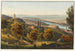 Entrance of the Rhine into Lake Constance with the city and the ruins of Rheineck - Johann Ludwig Bleuler — artwork view
