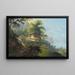 Grütli at Lake of the Four Cantons - Johann Ludwig Bleuler — framed artwork on a wall