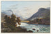 The village of Splügen towards the Rheinwald glacier - Johann Ludwig Bleuler — artwork view
