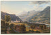 View of Ilanz, the first town on the banks of the Upper Rhine - Johann Ludwig Bleuler — artwork view
