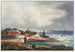 View of Katwyk and the mouth of the Rhine in the North Sea - Johann Ludwig Bleuler — artwork view