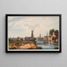Utrechts stadsgezicht - Johann Ludwig Bleuler — ingelijst kunstwerk aan de muur