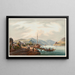 Vue de la Ville de Bingen vers le Bingerloch et la Tour des Souris - Johann Ludwig Bleuler — framed artwork on a wall