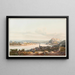 the View of the city of Koblenz and Ehrenbreitstein Fortress - Johann Ludwig Bleuler — framed artwork on a wall