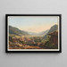 Vue de la ville de Coire et de ses environs - Johann Ludwig Bleuler — framed artwork on a wall