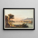 View of the city of Stein, canton of Schaffhausen - Johann Ludwig Bleuler — framed artwork on a wall
