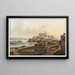 View of the Old Breisach City - Johann Ludwig Bleuler — framed artwork on a wall