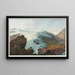 View of the Rheinwald Glacier taken near the shepherds' huts of Bergame - Johann Ludwig Bleuler — framed artwork on a wall