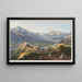 Vue du mont Thabor prise du couvent de Pfeffers vers le Prättigau - Johann Ludwig Bleuler — framed artwork on a wall